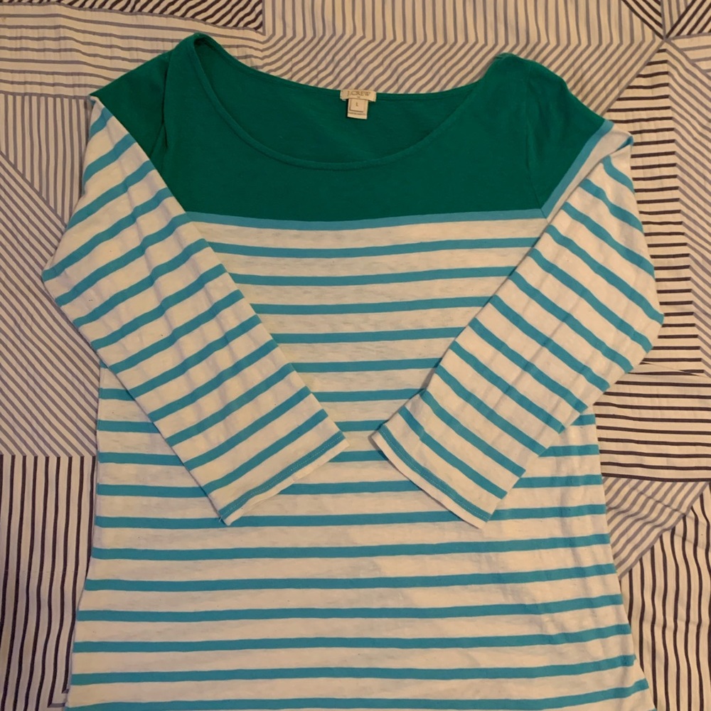 J.Crew 3/4 sleeve top